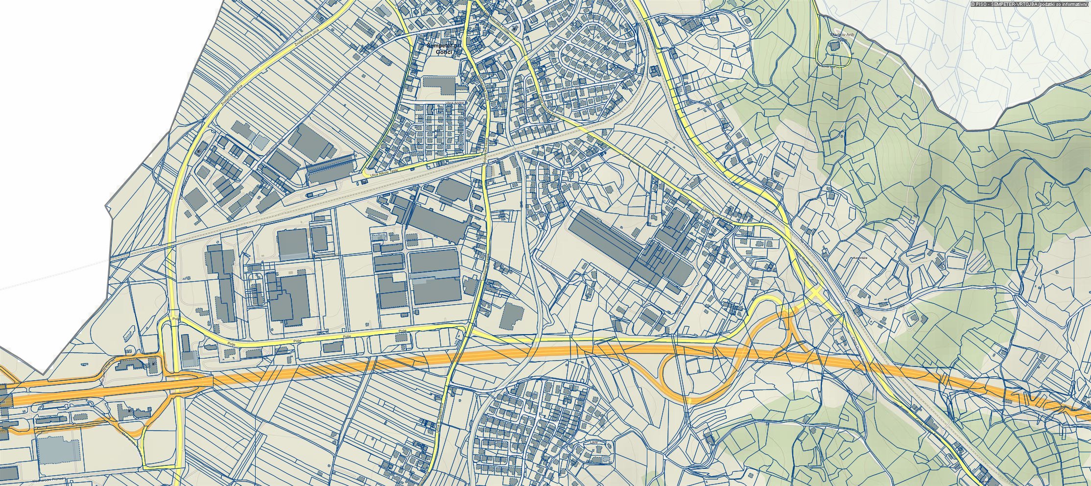 topografska PISO karta